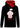 Dumbo Sleepy Damen Kapuzensweatshirt schwarz/rot